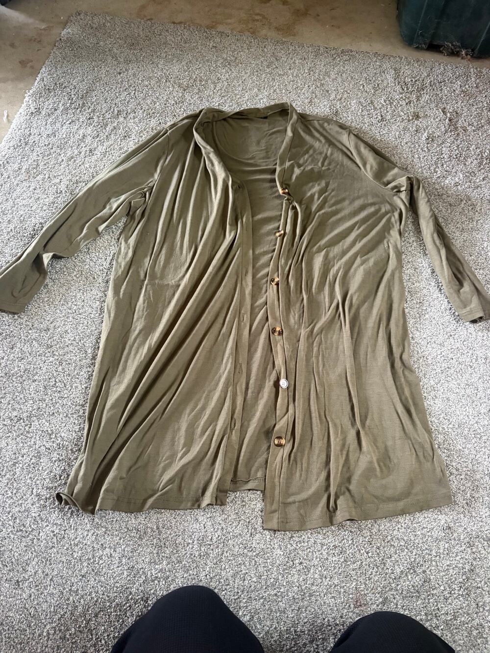 Womens 3x brown long cardigan sweater
